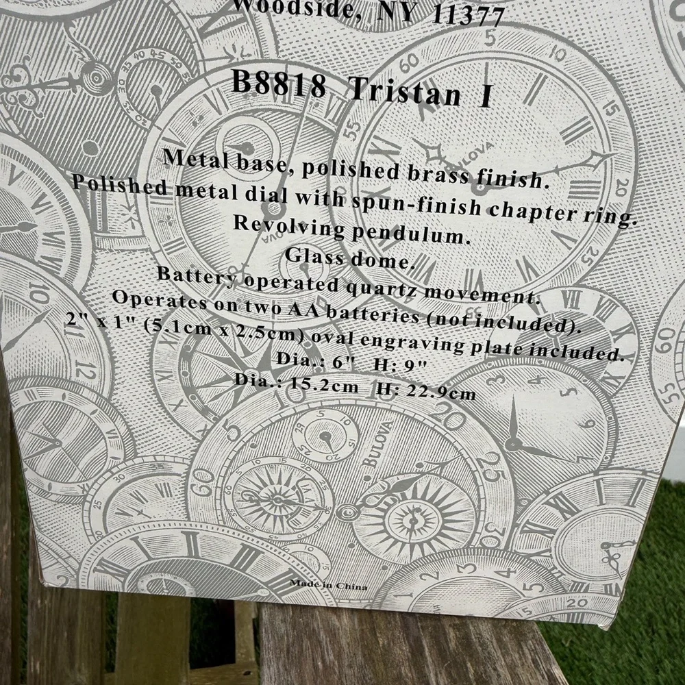 Bulova B8818 Tristan Anniversary Clock 9